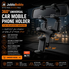 360° Adjustable Car Phone Holder Secure, Stable & Compatible with Most Smartphones
