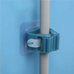 Strong Wall Mounted Wiper/Mop Organizer Holder/Hook - Brush Broom Hanger - Storage Rack Kitchen Clip